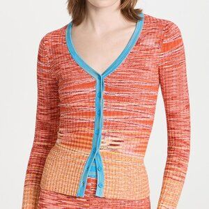 STAUD Cargo Sweater in Blood Orange Multi, Size L, NWT